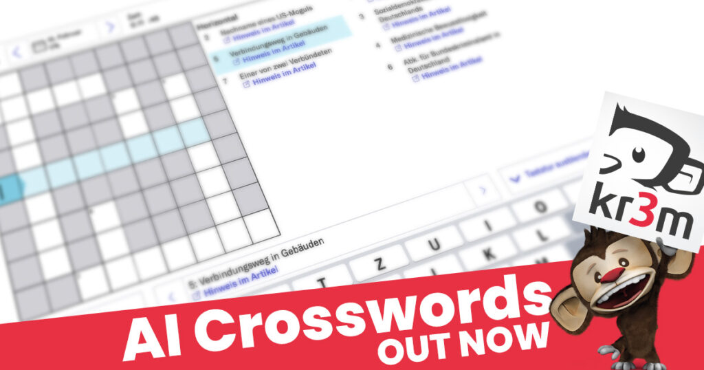 Revolution im Rätsel- und Nachrichtenformat: Das AI Crossword der NZZ und kr3m